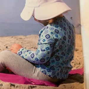 NWT Coolibar Toddler Coco Plum Long Sleeve Printed Tshirt Size 2T